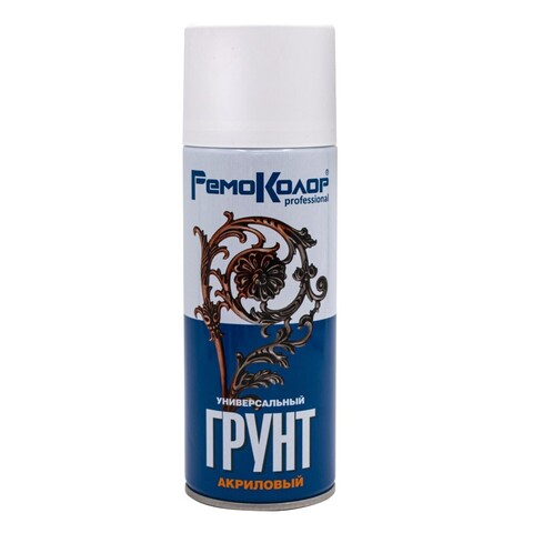Грунт универсальный акриловый, БЕЛЫЙ, 520мл (РемоКолор) 69-9-153