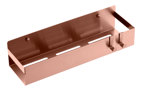 Boheme Q 10965-CB Полка подвесная + 2 крючка, цвет: брашированная медь