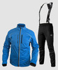 Утеплённый лыжный костюм 905 Victory Code Win Tempo Active Blue с лямками мужской