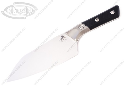 Нож Microtech Kitchen Santoku Bolster Black G-10 3200B-10BK 