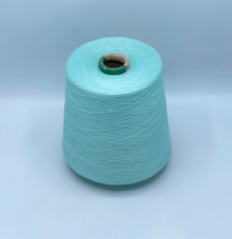 Бобинная пряжа,Cotton combed, 2540м. 100%Хлопок, Мятный(772), 39230
