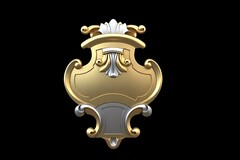 Силиконовый молд № 518 Картуш