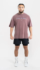 Футболка Boxraw Poetry In Motion Oversized Бордовый