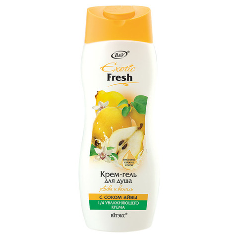 EXOTIC FRESH Крем-гель для душа АЙВА и ВАНИЛЬ 500мл