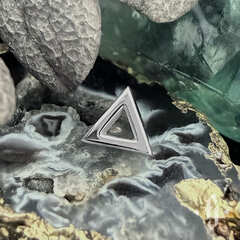 Накрутка "Triangle Contour" - Белое золото