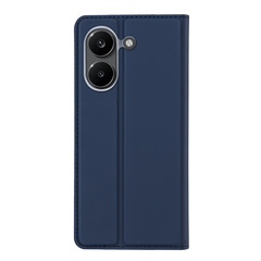 Чехол книжка синего цвета для смартфона Xiaomi Redmi Turbo 5 и Poco X8 Pro, серия Skin Pro Series от Dux Ducis