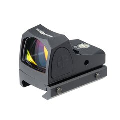 Прицел коллиматорный Veber Wolf Reflex 124 RD (открытый, объектив 24мм, 2 МОА, метка точка красная, weaver, IPX4)
