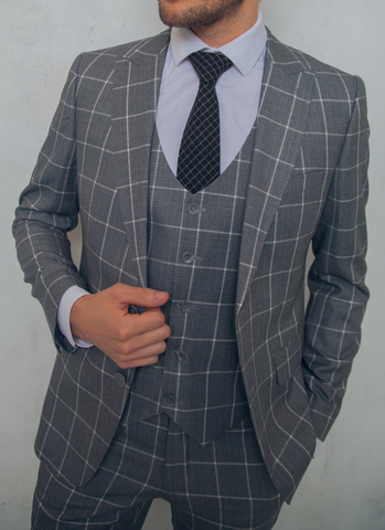 Костюм мужской - тройка Slim Fit Cesare Mariano 72/42