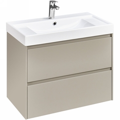 Roca Ona A857630510 Модуль для раковины 800 мм, 785x450x565 мм, с 2 ящиками, бежево-серый матовый фото