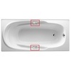 Jacob Delafon E75110-CP Комплект из двух хромированных ручек