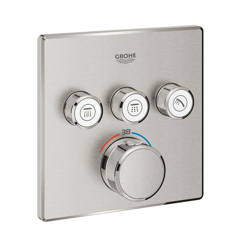 GROHE Grohtherm SmartControl 29126DC0 Термостат для душа встраиваемый на 3 потребителя