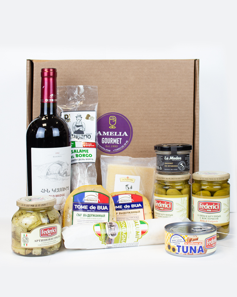 Подарочный набор Вкус праздника с красным вином