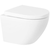 BelBagno BB046CHR/BB865SC Унитаз подвесной безободковый с сиденьем микролифт, цвет: белый