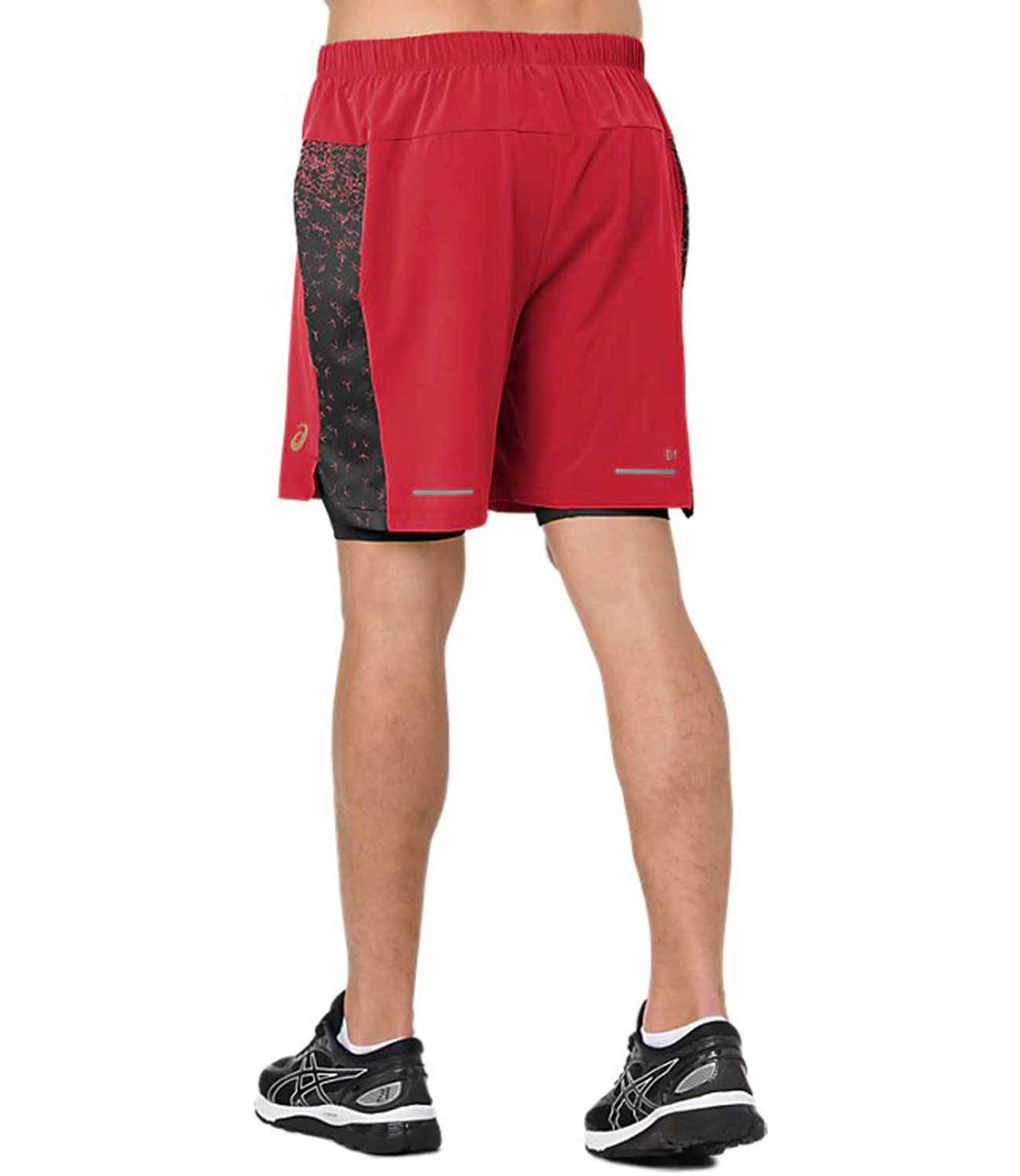 Asics 2 In 1 7" Short шорты беговые мужские красные - 2