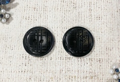 Пуговицы, d 2,8 см, 2 прокола, чёрный