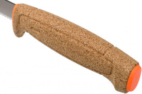 Нож Morakniv Floating Serrated стальной разделочный, лезвие: 94 mm, серрейт. заточка оранжевый (13131)
