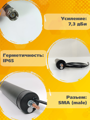 Сотовая антенна врезная шестидиапазоннная Триада-2674 sota  antenna.ru