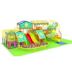 Детский игровой лабиринт «Ясный День» 80 м² (11,5*6,95*4 м)