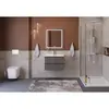 BelBagno KRAFT-600-2C-SO-GSO База под раковину подвесная с фрезерованными ручками по всей длине фасада с двумя выкатн. ящ., Темно-Серый Мат.,600x455x500