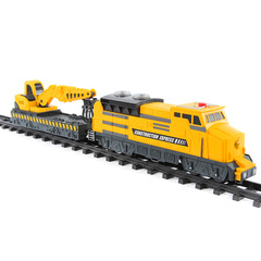 Chap Mei Строительный Экспресс 16 элементов, с дорогой 261 см., 3 вагона, свет и звук (548062)