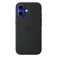 Силиконовый чехол с поддержкой MagSafe Apple Silicone Case для iPhone 16, Black (Черный)