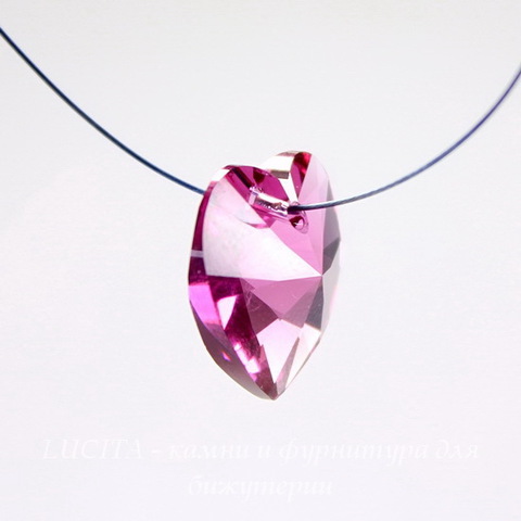 6228 Подвеска Сваровски Сердечко Fuchsia (18х17,5 мм) ()