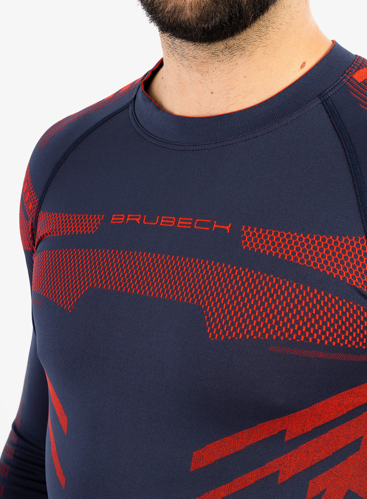 Мужской комплект термобелья Brubeck Dry navy-red - 8