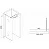 Abber Immer Offen AG61101R8 Душевая перегородка, цвет: чёрный