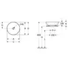 Villeroy&Boch Loop & Friends 4A460001 Раковина для установки на столешницу D=420 mm, TitanCeram, с переливом, нешлифованный, Альпийский белый