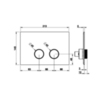 Gessi Anello 54631#031 Клавиши смыва SANIT., цвет: хром