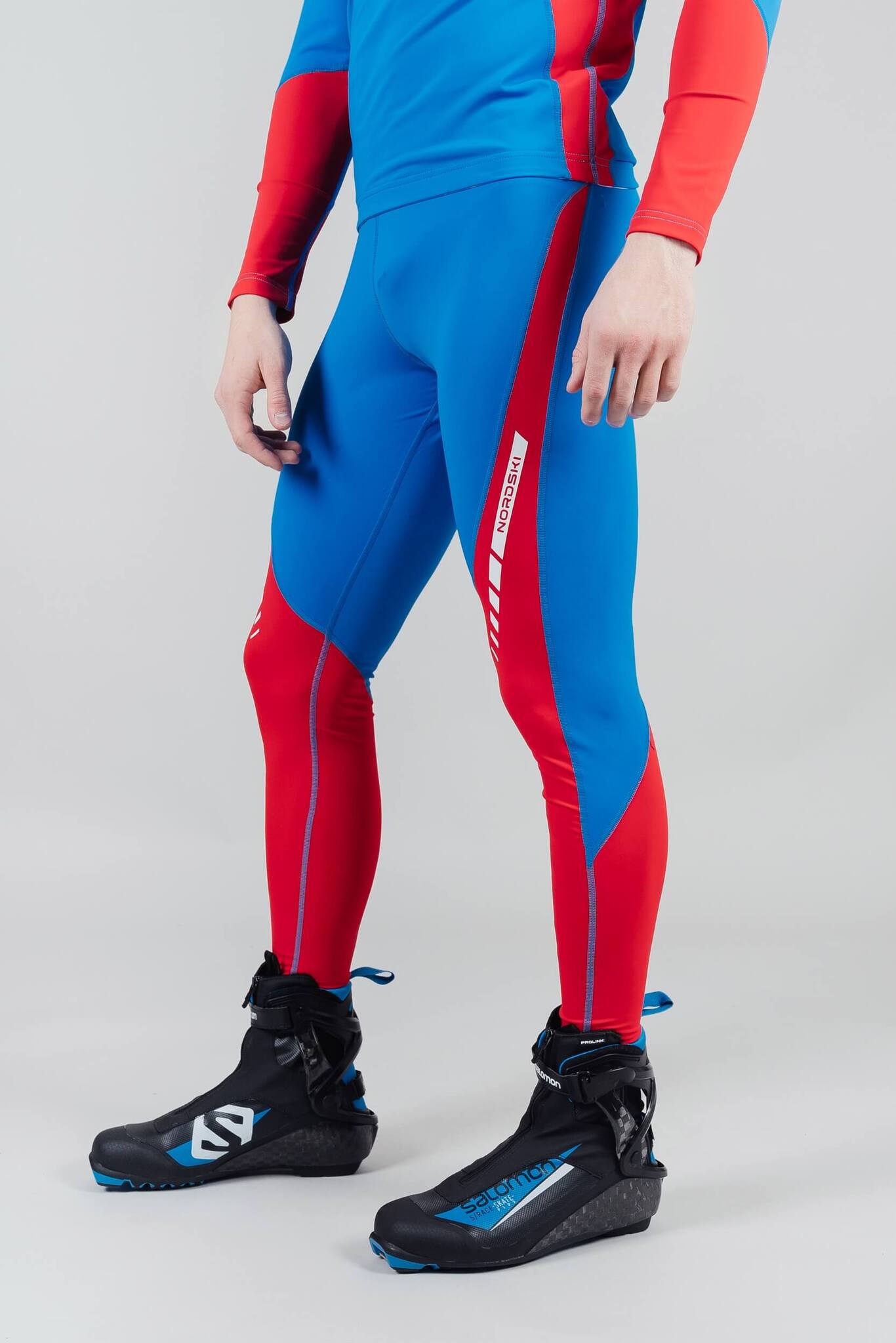 Nordski Base лыжный гоночный комбинезон blue-red - 8