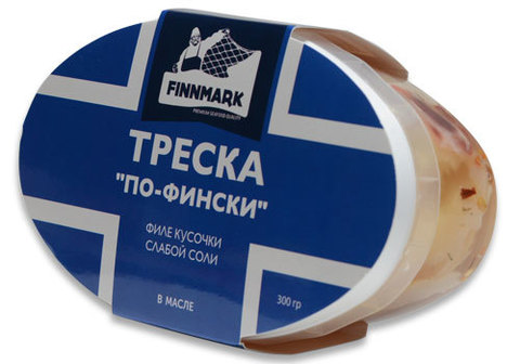 Треска филе слабосоленое "по-фински", 300г