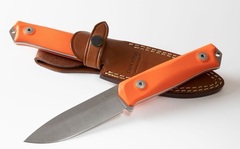 Фото Нож LionSteel B41 Bushcraft, сталь Sleipner, рукоять G10, оранжевый