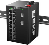 Коммутатор промышленный неуправляемый EKF TSX-U-2GX/SFP-16GT