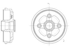 Барабан тормозной G-brake  GD-06582