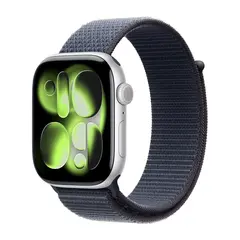 Умные часы Apple Watch Series 11 GPS, 46mm, Silver Aluminium Case with Anchor Blue Sport Loop