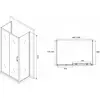 Abber Schwarzer Diamant AG30150B-S75B-S75B Душевой уголок, цвет: чёрный