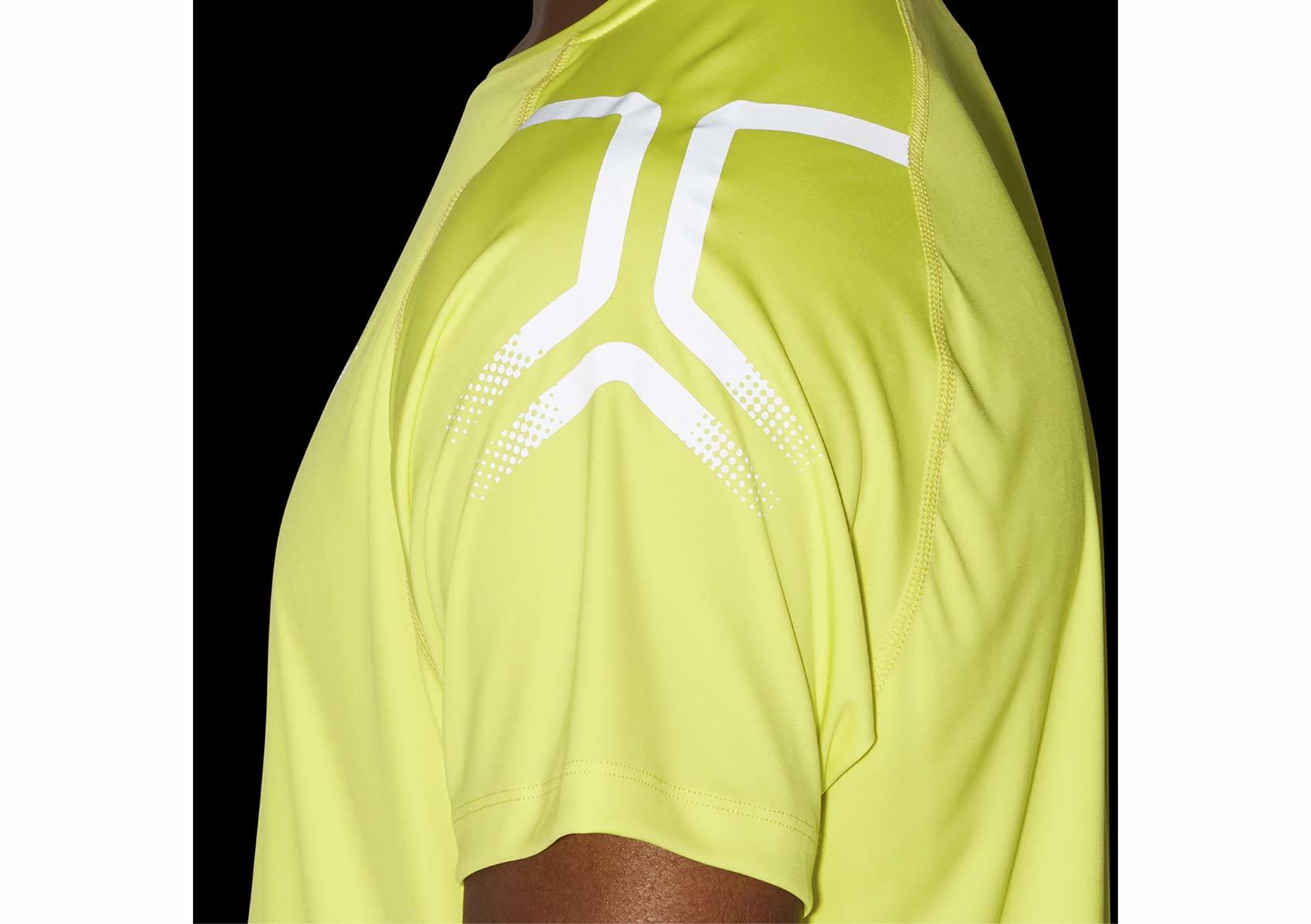 Asics Icon Ss Top футболка для бега мужская лайм - 3