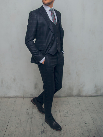 Костюм мужской - тройка Slim Fit SLAVASIO 73/54