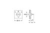 GROHE Allure 19590GN1 Внешняя часть переключателя потоков на 3 положения, холодный рассвет матовый