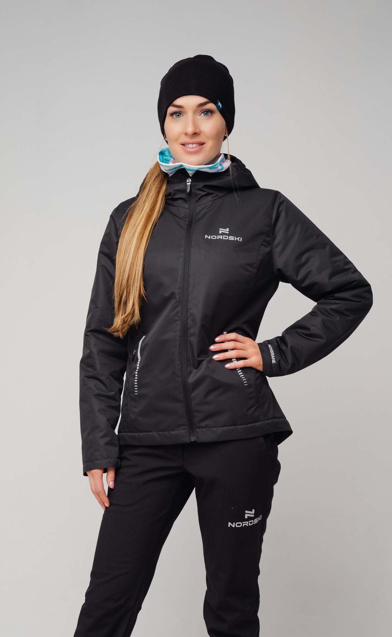 Nordski Urban утепленная лыжная куртка женская black - 2