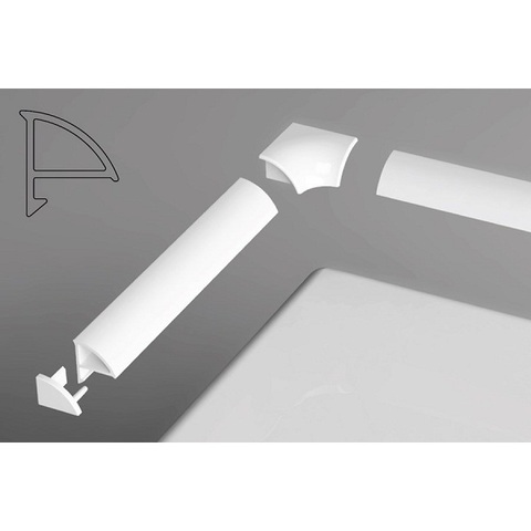 Ravak B440000001 Набор (2 заглушки + 2 угловых соединения) для планки 6