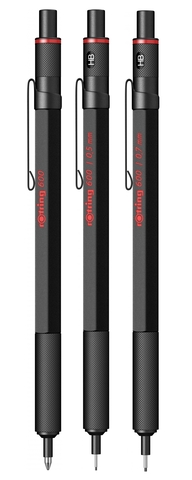 Набор Rotring 600 Black из шариковой ручки и карандашей 0,5 mm; 0,7 mm (R600_Set_Black)
