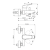 Ideal Standard Ceraflex B1721AA Смеситель для ванны однорычажный