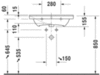 Duravit P3 Comforts 2332650000 Раковина мебельная