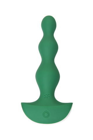 Анальная виброелочка Satisfyer Lolli Plug 2, силикон, зеленый, 11 см