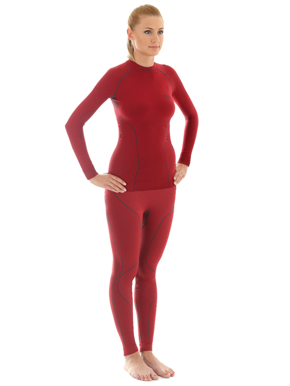 Комплект термобелья женский Brubeck Thermo красный