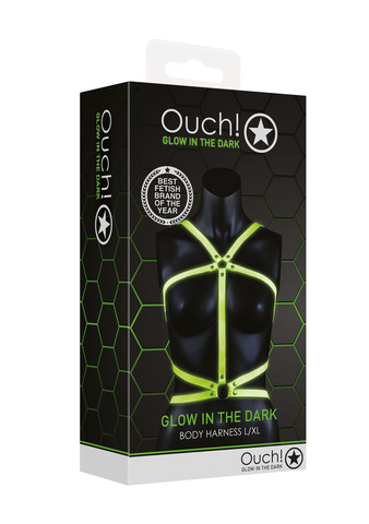 Портупея Body Harness - Glow in the Dark (L/XL)