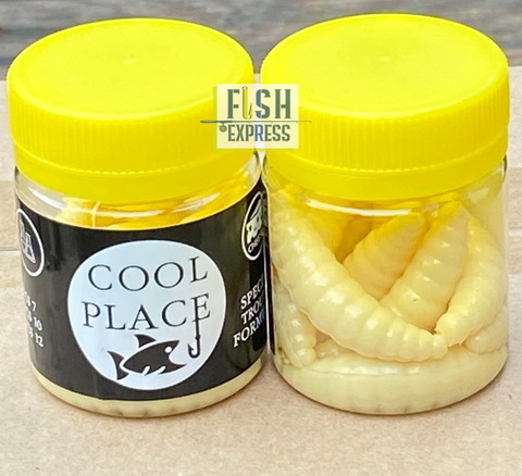Форелевая силиконовая приманка COOL PLACE MAGGOT 1.6  цвет СЛОНОВАЯ КОСТЬ СЫР