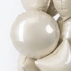 Шар F 18''/46 см, Круг, Макарунс, Кремовый.